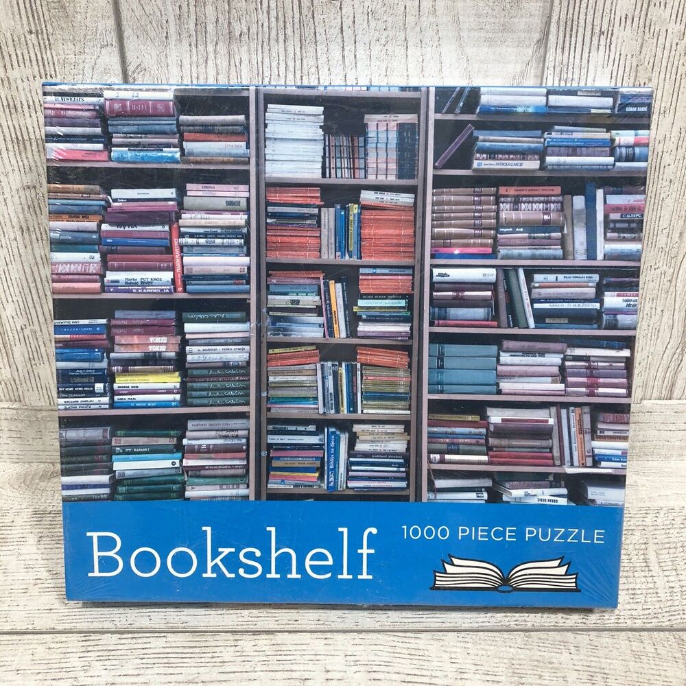 Bookshelf 1000 Piece Jigsaw Puzzle Gibbs Smith New And Sealed 27.5”x19.5”